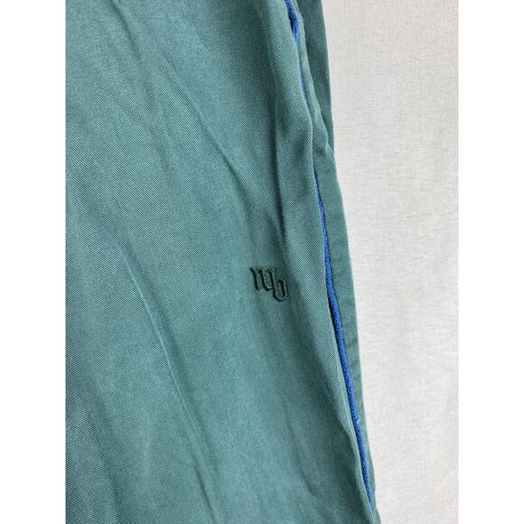 Nikben Nuit Emerald Pants Sz Small ? Green w/ Blue Piping Men’s/Womens Casual - Picture 2 of 10